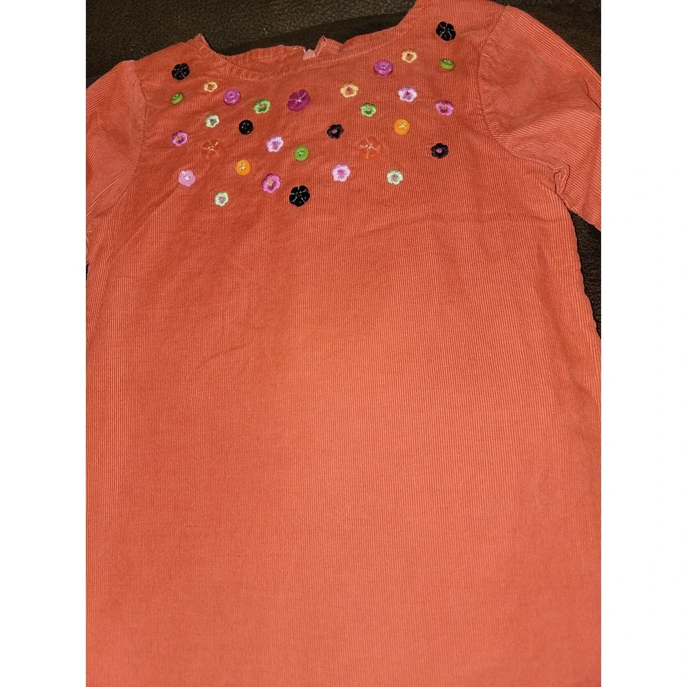 Gymboree‎ all about buttons floral corduroy dress size 4t